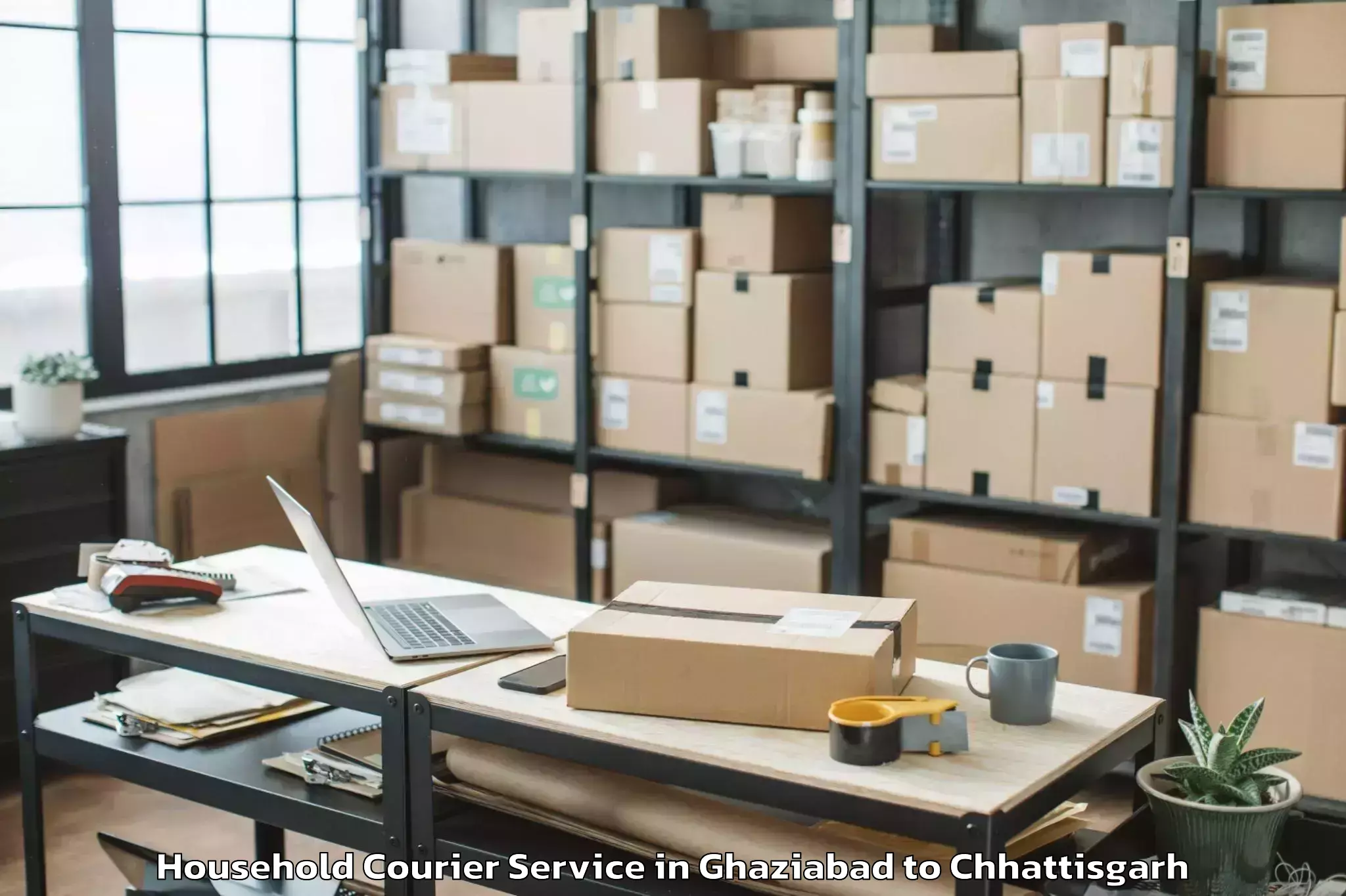 Ghaziabad to Durg Household Courier Booking